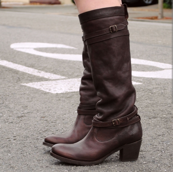 Frye Jane strappy boots - Picture 2 of 7